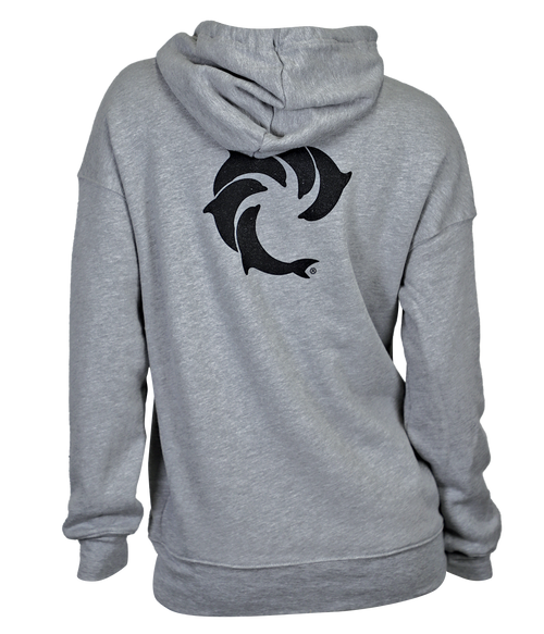 Solid Ladies Zip Hooded Sweatshirt - Wave Riding Vehicles