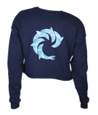 Splash Ladies Crop Crew Sweatshirt - Wave Riding Vehicles