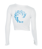 Splash Ladies Crop L/S T-Shirt - Wave Riding Vehicles