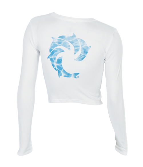 Splash Ladies Crop L/S T-Shirt - Wave Riding Vehicles