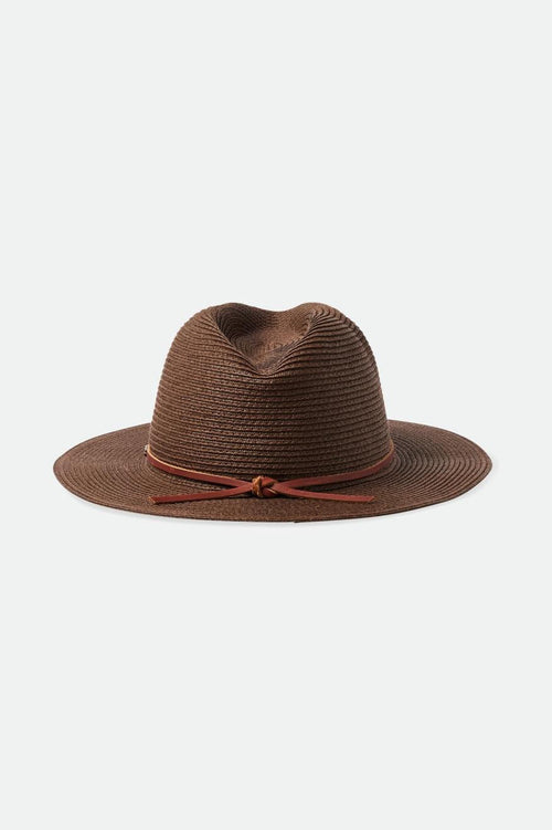 Wesley Straw Packable Fedora - Dark Earth - Wave Riding Vehicles