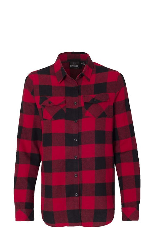 Womens Long Sleeve Red Flannel - Wave Riding Vehicles