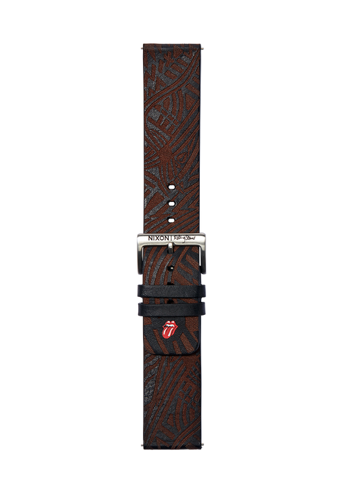 Rolling Stones 23mm Leather Band - Black - Wave Riding Vehicles