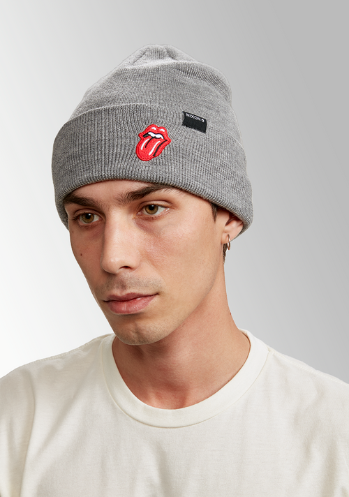 Rolling Stones Beanie - Heather Gray - Wave Riding Vehicles