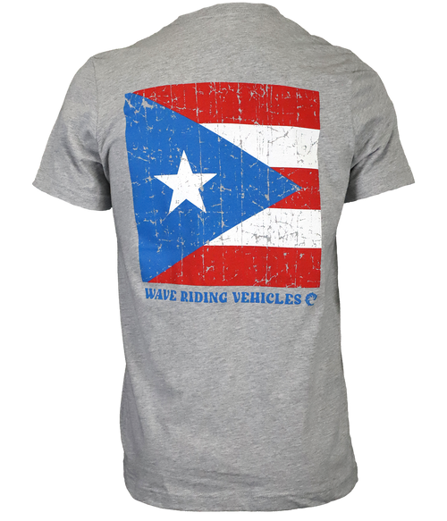 PR Square Flag S/S T-Shirt - Wave Riding Vehicles