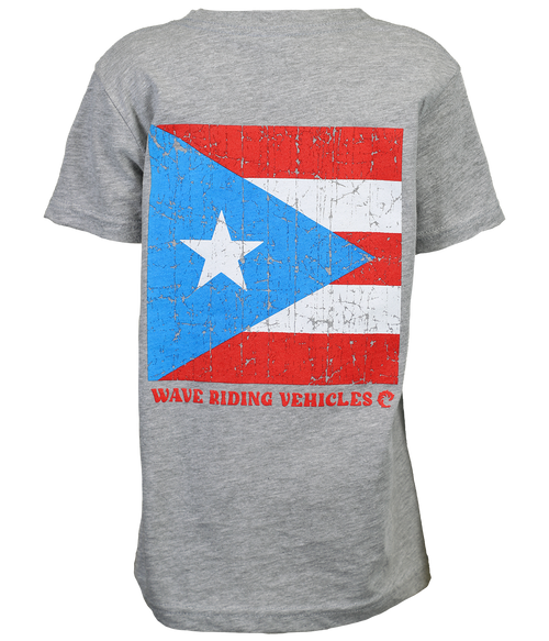 PR Square Flag Youth S/S T-Shirt - Wave Riding Vehicles