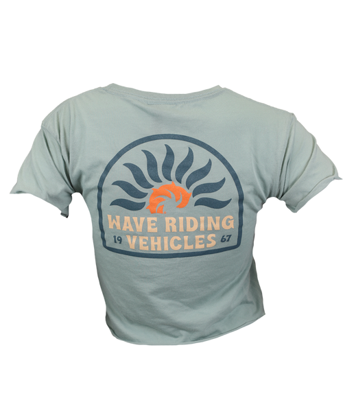 Sunny Ladies Crop Top T-Shirt - Wave Riding Vehicles