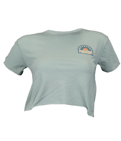 Sunny Ladies Crop Top T-Shirt - Wave Riding Vehicles