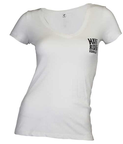 Flower Trip Ladies V-Neck S/S T-Shirt - Wave Riding Vehicles